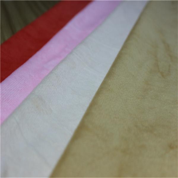 Cheap garment fabric polyester velboa fabrics linen fabric price for sale