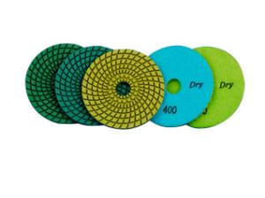 4 Inch Wet and Dry 3 Steps Flexible Polishing Pad Granite and Marble Stone Grinding and Polishing