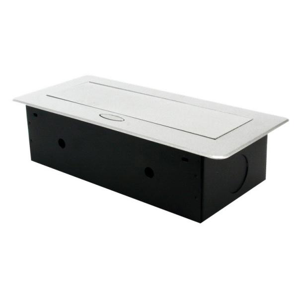 Cheap Customize Multimedia Desk Grommet Power Cable Cubby Socket Box with Double Side Power for sale