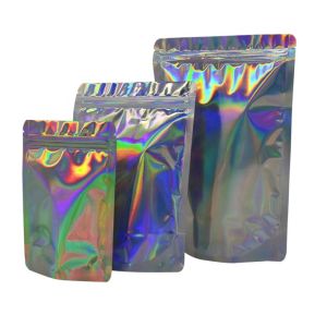 Best VMPET Holographic Stand Up Pouch Biodegradable Aluminum Foil Pouches wholesale