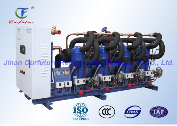 Cheap Scroll Parallel Danfoss Compressor Unit , Refrigeration Compressor Rack for sale