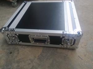 Black Color 2 U Rack case , 2 U Flight Case With 9 MM Thickness Plywood Road Case