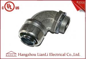 Best 1/2 UL Listed Liquid Tight Malleable Iron Steel Lock Insulated Flexible Connector Galvanized 90 Degree wholesale