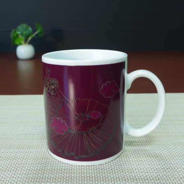 Porcelain Color Changing Cup / ceramic Temperature Color Changing Cups