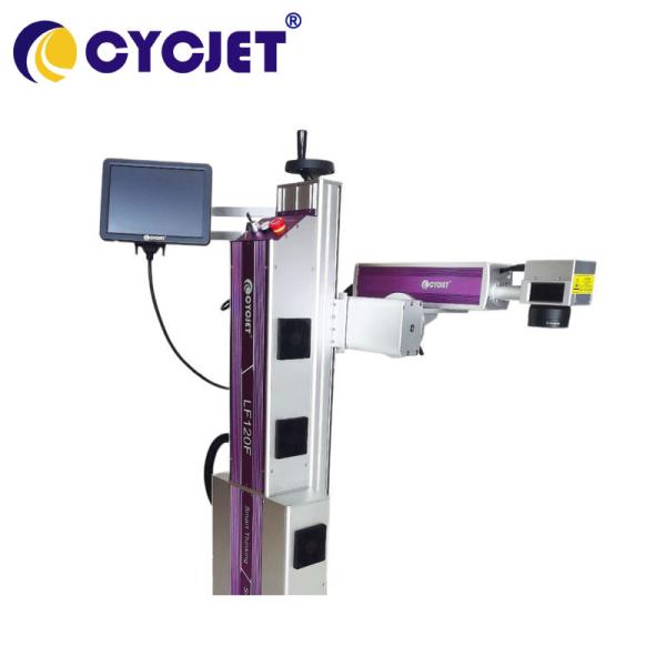 Cheap 120W Fiber Fly Laser Marking Machine for HDPE Cable Logo Number Coding for sale