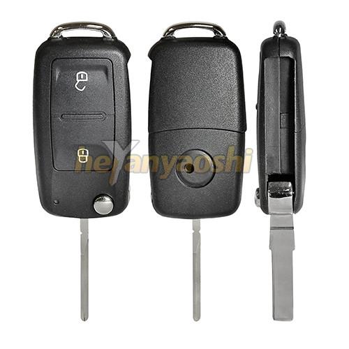 Cheap Vw 2 Buttons Smart Key Shell with Emergency Key Insert for sale