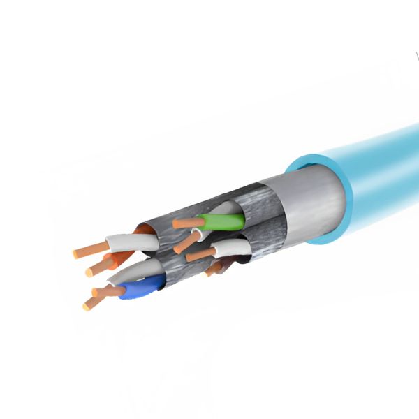 OEM Cat8 High Speed LAN Cable with Individual Shield Al/Foil and Solid Bare Copper