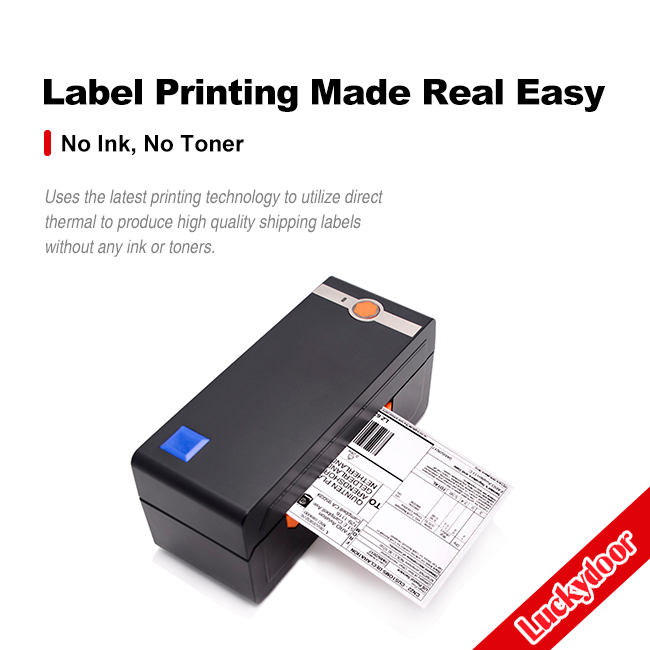 Grey Desktop 2MByte Barcode Label Printer Win7 Win10 Barcode Bill Printer