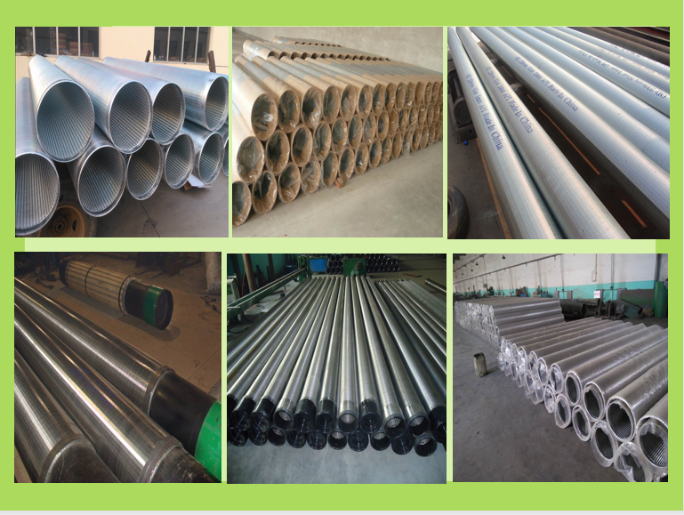 Smooth Wedge Wire Well Screen Pipe Electrolytic Polishing Wire Wrapped 100 Micron