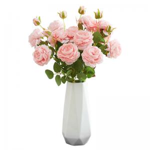Best Light Pink Artificial Peony Flowers Bulk Silk Flowers Lifelike wholesale