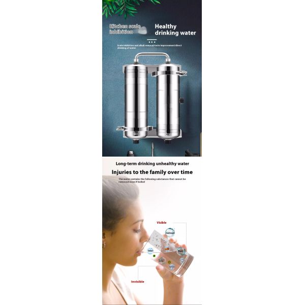 Family Ultrafiltration Under Sink Water Filter Carbon Sediment Filter Two Stage
