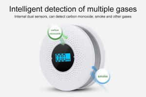 Best Smoke And Carbon Monoxide Detector Alarm Sensor Home Security Smoke Alarm Whit AA Battery wholesale