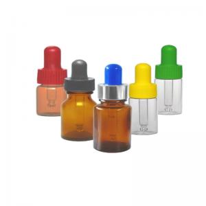 Best Chemical / Cosmetic Glass Dropper Bottles , 20ml Glass Bottle With Eyedropper Cap wholesale