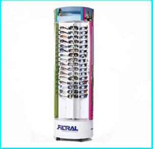 China MDF Customized Wood Display Stands , Sunglasses Slatwall Display Units on sale