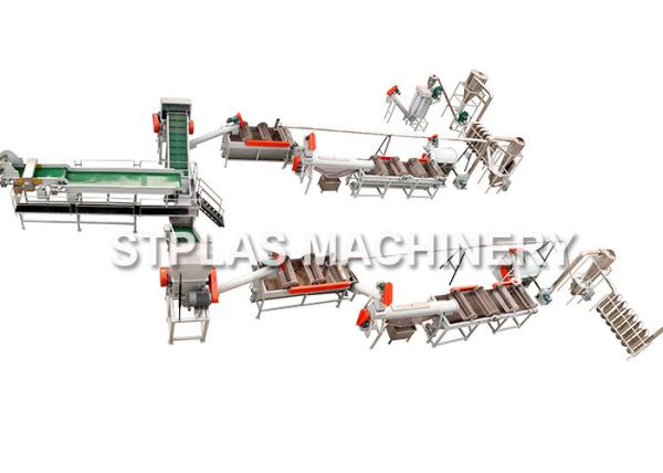 Cheap 500kg/h Plastic Washing Recycling Machine HDPE Bottle Washing Line Energy Saving for sale