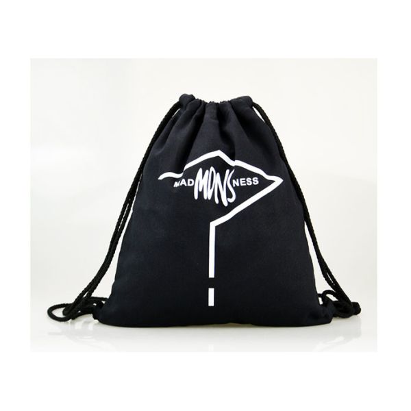 Cotton Personalised Drawstring Bag , Canvas Drawstring Bags Silk Printing
