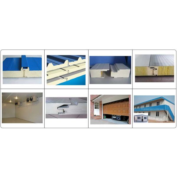 300KW 10m/Min PU Sandwich Panel Machine 0.8mm
