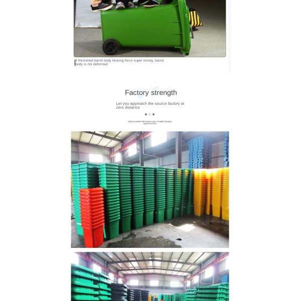 20L40L Outdoor Swing Lid square Sorting Dustbin Kitchen School Sanitation Plastic Trash Can with Lid