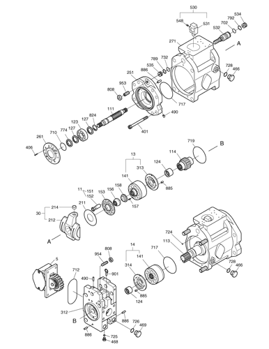 Doosan DH150W-7 Excavator Main Pump K5V80 Hydraulic Pump 401-00161A 400914-00513