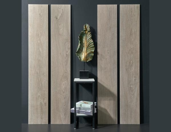 Cheap ISO9001 Rectified Edge Matte Grey Porcelain Tile Wood Gray 60Boxes/Plt for sale