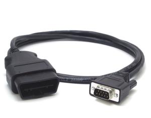 China J1962 male to DB9 male OBD II Extension Cable on sale