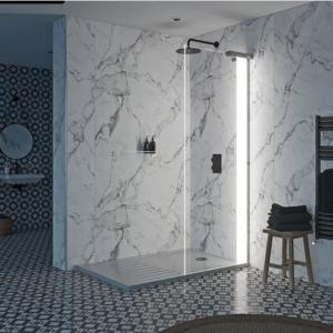 Best Walk In Glass Shower Door Frameless Design  Polished Edge wholesale