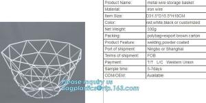 Home kitchen 3 tiers fruits vegetables storage metal wire hanging fruit Basket, Home storage modern design metal mesh we