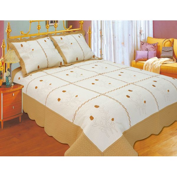 Leaf Pattern Embroidery Quilt Kits With High Standardized Production Line