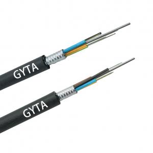 China Outdoor 12 24 48 96 144 Core G652D Singlemode Armoured Fibre Cable Duct Underground GYTS GYTA GYTA53 Fiber Optic Cable on sale