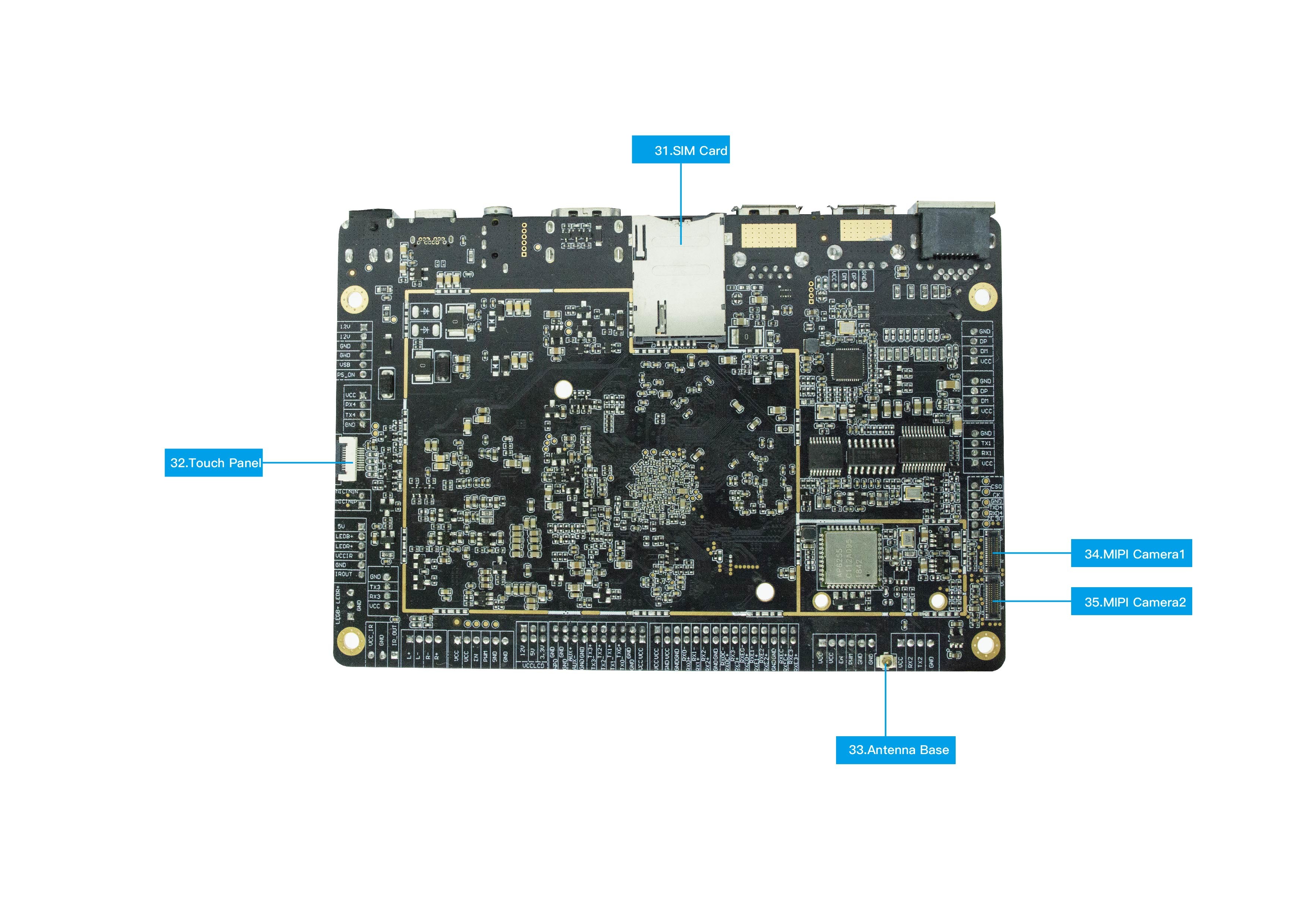 RK3399 Multi-Point Touch and Network Interfaces Rockchip Android Embedded Board for Easy Interaction and Connectivity