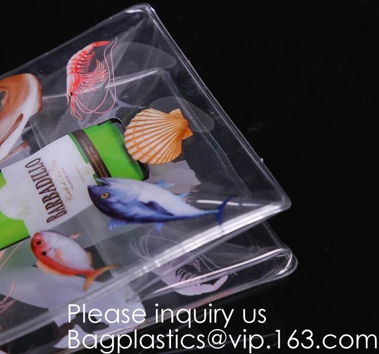 Promotion Transparent Clear Shopping Pvc Bag With Custom Print Nylon & PVC Material Combined Custom Tote Bag Shopping Ba