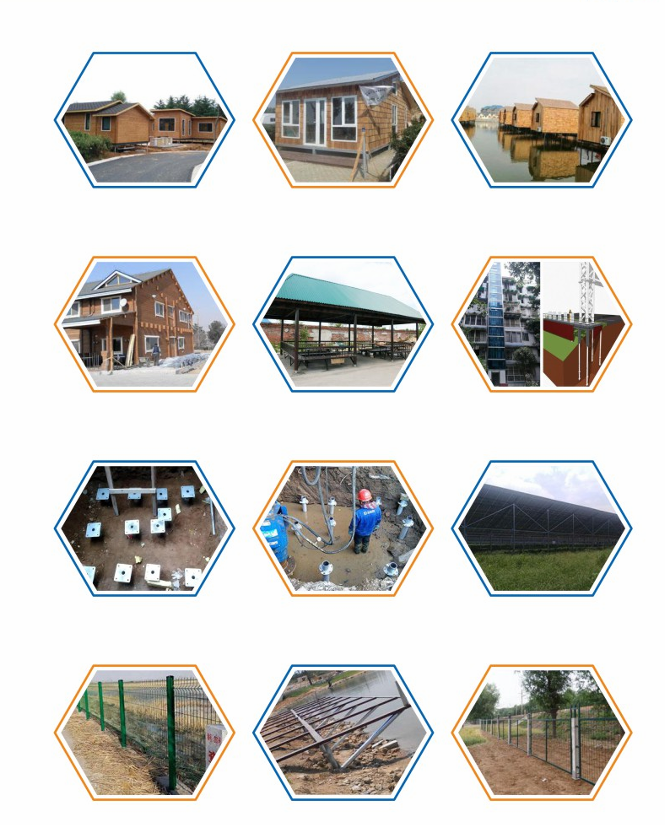 Solar Mounting System Portable Foundation Round Shaft Helical Spiral Pile Anchor