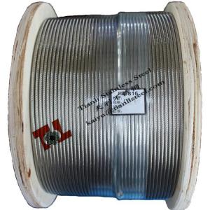 Best AISI 316 1x19 8mm Stainless Steel Wire Rope wholesale