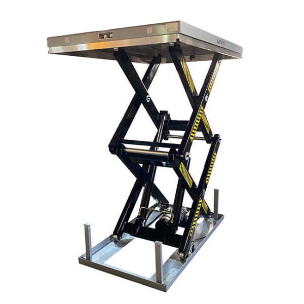 4000kg Double Scissor Hydraulic Lift Table Max Height 2050mm
