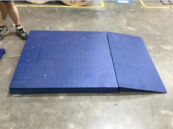 Cheap 5 Ton Digital Platform Floor Scale With Ramp / Portable Industrial Floor Scales for sale