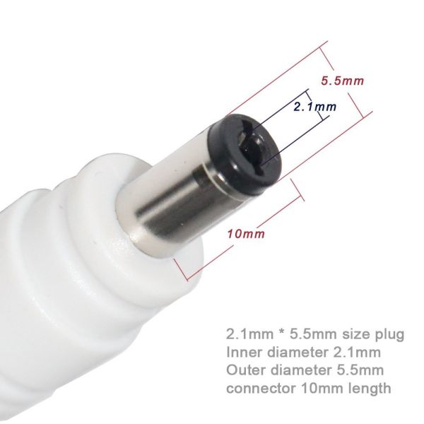 20AWG DC Power Extension Cable 5.5x2.5mm Male to Female