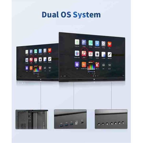 4K Digital Interactive Whiteboard Smart Flat Panel for Classroom and Education