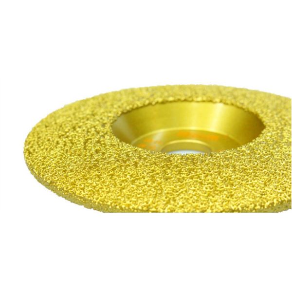 Curved 125mm Diamond Cup Disc Grinding Wheel Vacuum Brazed