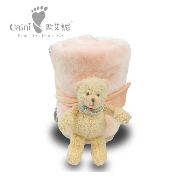 Customised Animal Shaped Infant Soft Stuffed Sheet 92 X 80cm Blanket Baby Loveable