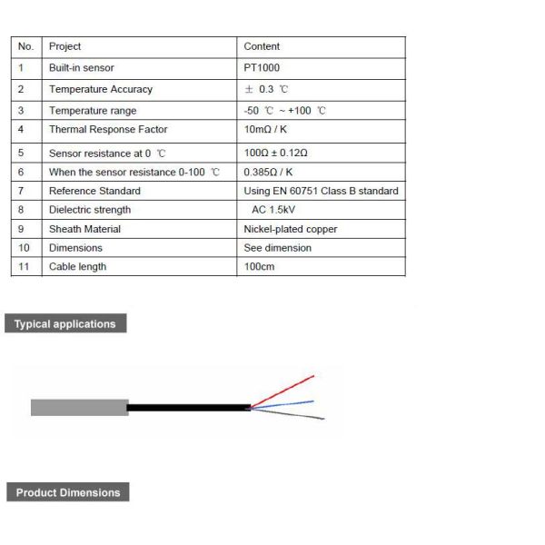 SLST3-12 surface-mount PT1000 temperature sensor
