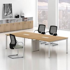 Best Meeting Room Oak Color Wood 6 Person Modern Conference Table wholesale