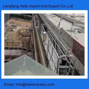 Best Building facade cleaning 6 meters electric hoist motor aluminium temporary gondola in China wholesale