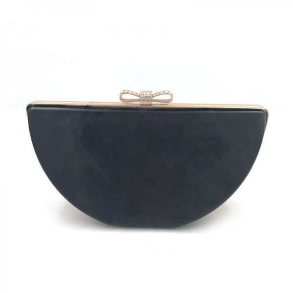Cheap Bag part accessories with plastic box clutch hardware clasp iron metal purse frame for sale