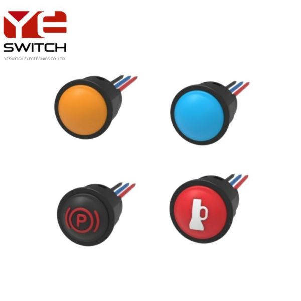 Normal Open Push Button Switch Single Pole Mini Push Button Switch 24VDC