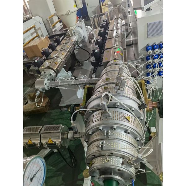 Stainless Steel Plastic Water Supply Line , Plastic Pipe Extrusion Machine