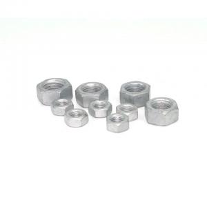 China hot Dip Galvanized Hexagon Nuts Din 934 M6 M8 M10 Carbon Steel Hex Head Industrial Nut on sale