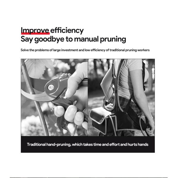 2.5CM Battery Orchard Pruner Cordless Pruner with Cheap Price 16.8V 2.5Ah