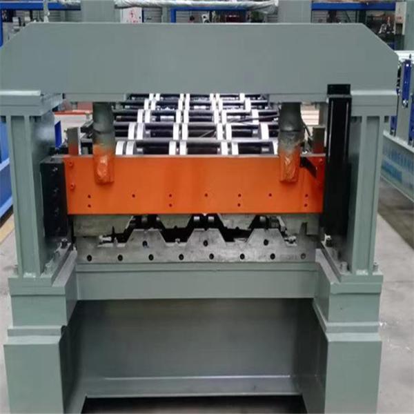 Cheap Steel Floor Decking Roll Forming Machine Hydraulic Cutting Roofing Construction for sale