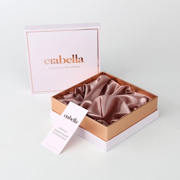 Cheap 20cm Flat Pack Cardboard Gift Boxes Wig Packaging Printing Logo for sale