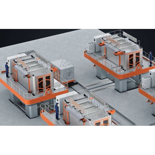 Multi - Cable Diamond Wires Stone Block Cutting Machine Efficient and Precision Driven Stone Processing